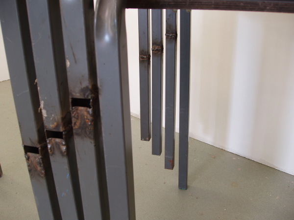 close up of table legs
